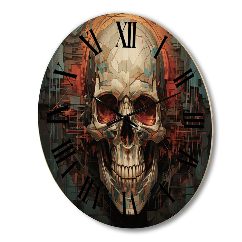 Horloge murale en bois massif Patillo, Moyenne
