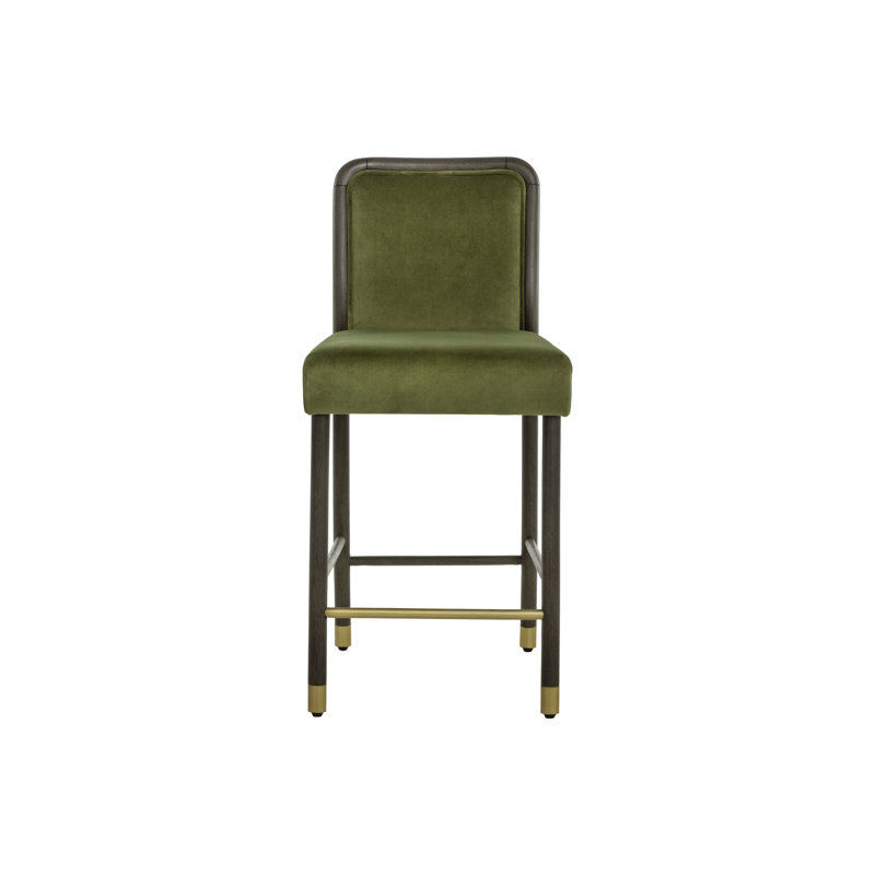 Jeno Upholstered Bar Stool, Meg Olive