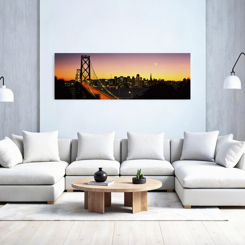 Bay Bridge San Francisco CA USA by Richard Sisk - Wrapped Canvas Panoramic Print, 50.8 cm H x 152.4 cm W