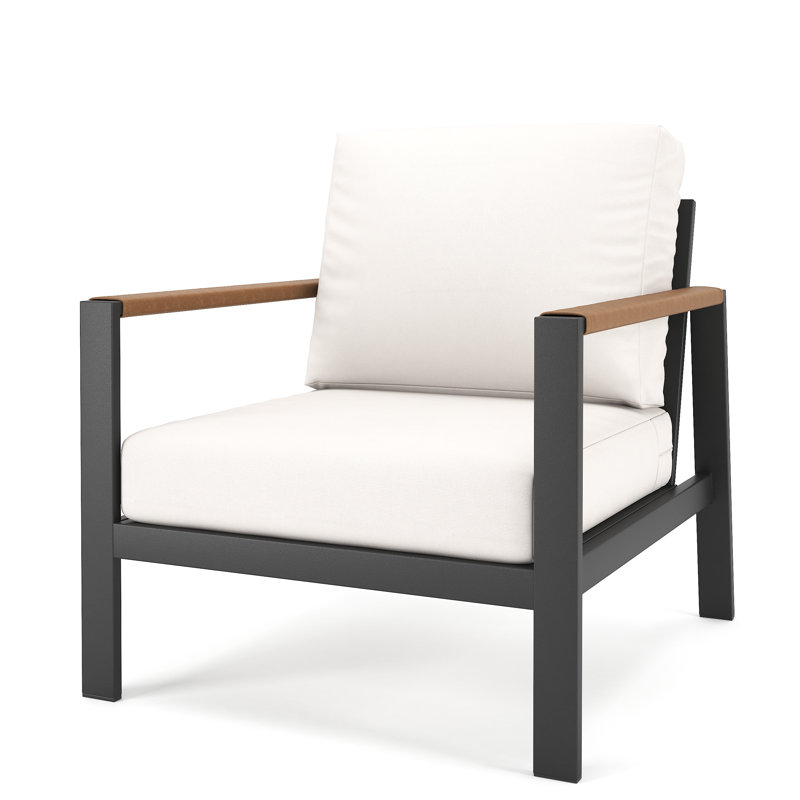 Chaise de patio avec coussins Sunbrella Bayla