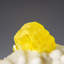 Soufre sur aragonite de la province d'Agrigente, Sicile, Italie