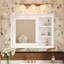 Armoire de rangement murale avec miroir