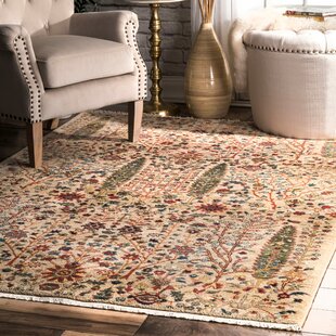 Marianna Floral Olive/Red Area Rug