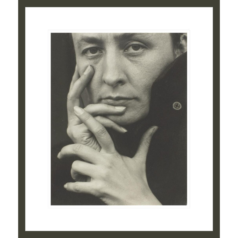 «Georgia O'Keeffe» par Alfred Stieglitz, impression giclée sur cadre, H 20,93 po x l 17,75 po
