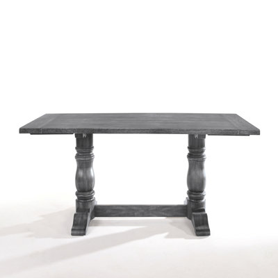 Leventis Weathered Gray Finish Dining Table