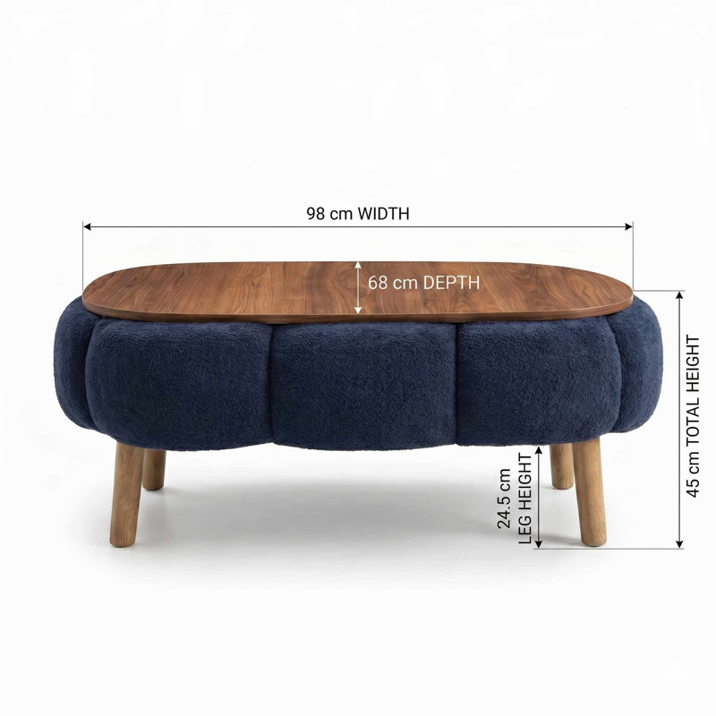 Table basse, Anthracite/Walnut