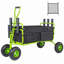 Chariot de jardin en acier vert L 50,50 po x l 25,50 po x H 38,00 po, capacité de 550 lb