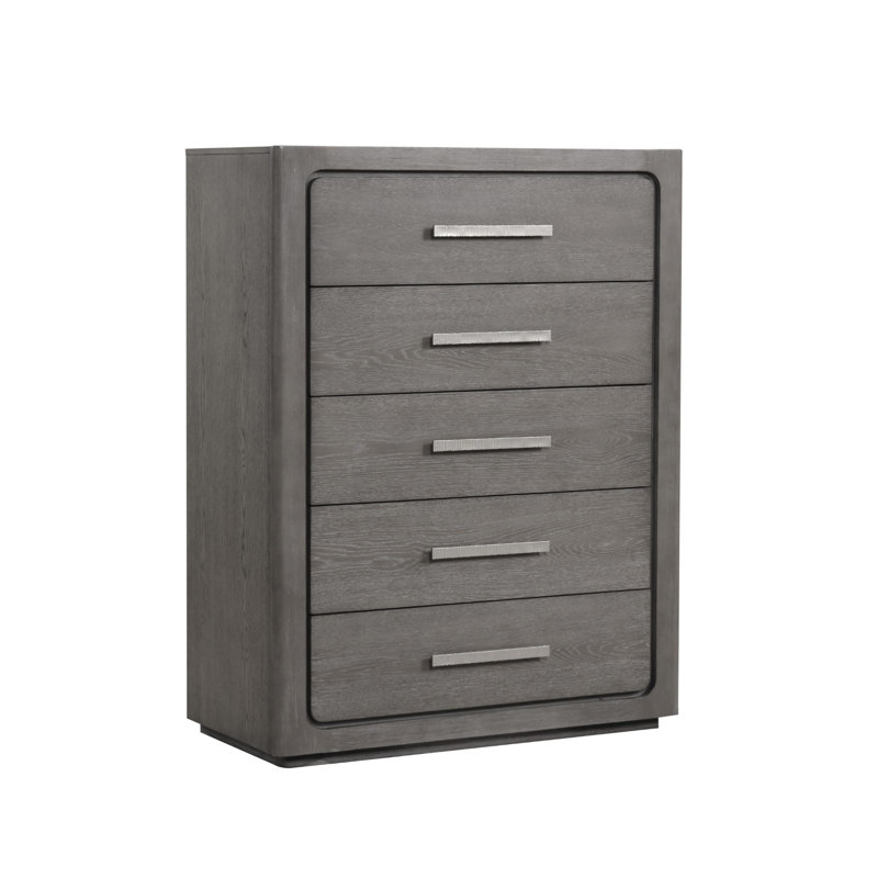 Commode contemporaine Crowthorne, gris chaud, Gris chaleureux