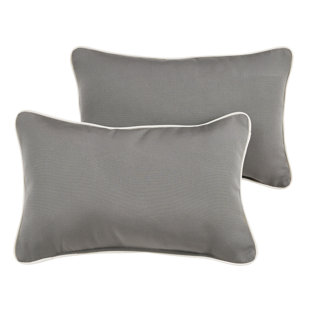 Albertson Indoor/Outdoor Reversible Throw Pillow (Set of 2)