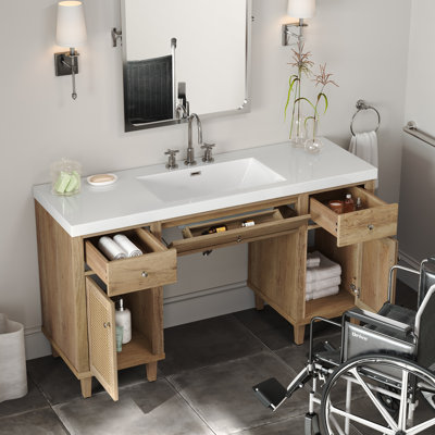Meuble-lavabo simple 60 po avec lavabo SMC