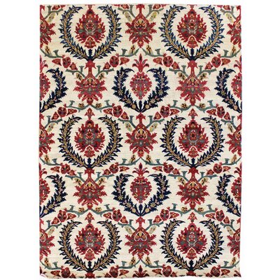 Ottoman One-of-a-Kind 8' 9"" X 11' 3"" New Age Area Rug in Red/Rust/Ivory -  Landry & Arcari Rugs and Carpeting, J39074