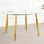 Table ronde en verre de style moderne