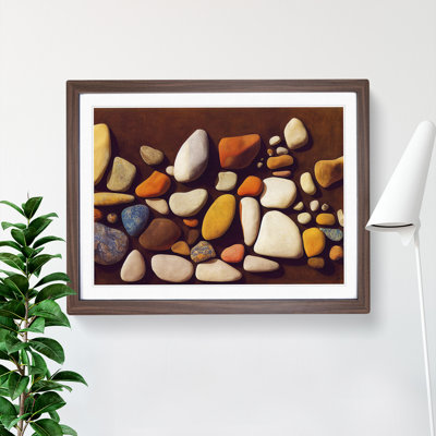 Fabulous River Pebbles - Single Picture Frame Painting