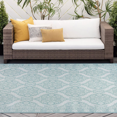 Tapis bleu clair tissé à plat Campbelltown