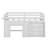Twin Size Loft Bed With Cabinet And Shelf-1236290257