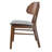 Crafton Curlee Dining Chair - Fabric Upholstered Side Chair with Curved Back - Modern Kitchen & Dining Room Accent Chair-1088911155-1133256373