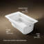 Mariposa 60" x 36" Drop in Soaking Bathtub-2380563-101378458