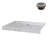 Streamline 48 in. x 36 in. Alcove Acrylic Shower Base in Matte Marble with Center Drain, Drain Included-118934451