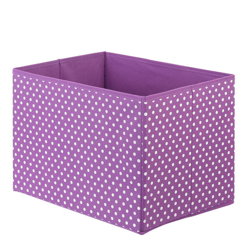 Rebrilliant Fabric Decorative Bin, Purple