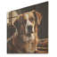 Saint Bernard, sérénité I - chien, art mural sur bois de pin naturel-286915162