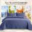 Ensemble d'édredon léger en microfibre avec taies décoratives Oxford-126056579-126056575