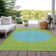Carcyn Machine Washable Indoor Outdoor Striped Area Rug
