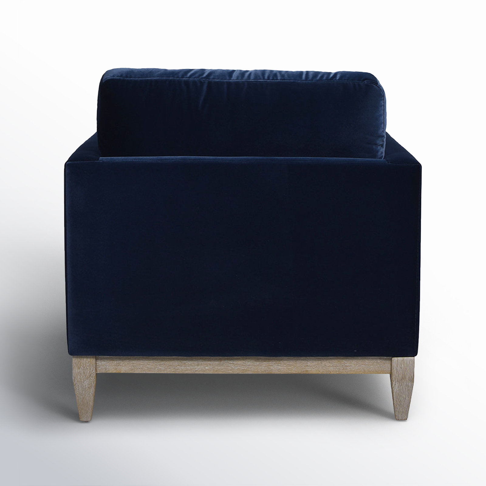 Pera Upholstered Armchair, Dark Navy Blue Velvet