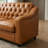 Mid-Century Modern 78.7" Leather Sofa, Tufted Upholstered 3 Seater Couch With High Back & Nailhead Trim, Chesterfield Sofa For Living Room Bedroom Apartment Office-1939031831