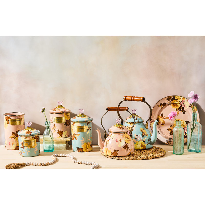 Wild Rose Utensil Holder, Mauve