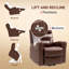 HOMCOM Overstuffed Riser and Reclining Chair with USB Ports-706295381