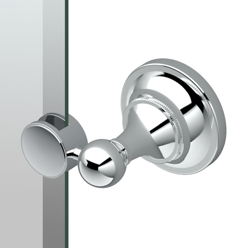 Tiara Wall Mount 24"H Rectangle Frameless Bathroom Vanity Mirror | Pivoting and Beveled Mirror, Chrome