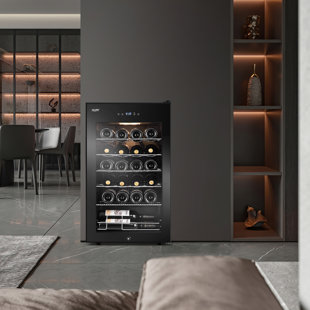 TAZPI 24 Bottle Single Zone Free-standing Wine Refrigerator