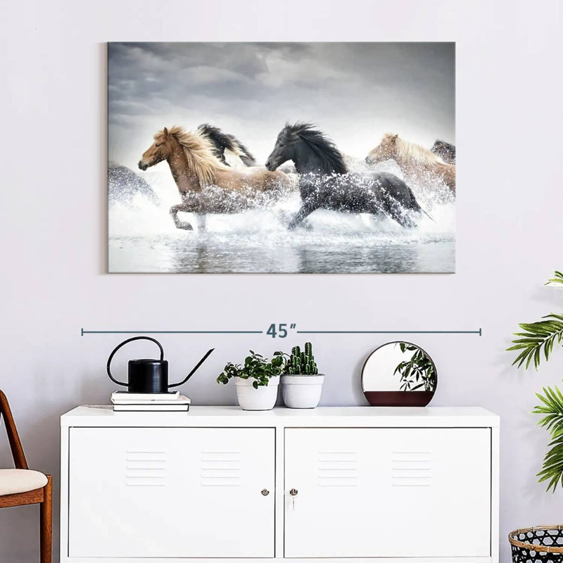 Brampt Horse Run III, 26" H x 39" W