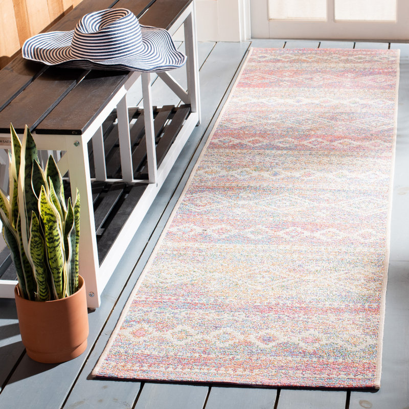 Tapis d'intérieur / extérieur Jed Performance Southwestern, Tapis de couloir 2 pi x 8 pi