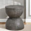 Tables de bout sculpturales, sablier aspect bois MGO, intérieur rustique extérieur-1982956526