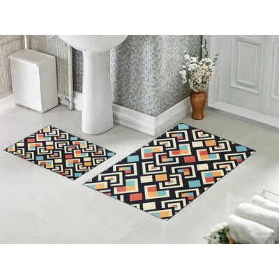 Ensemble de tapis de bain 2 pièces Din
