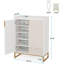 Armoire à chaussures avec portes, range-chaussures à 5 niveaux, armoire d'appoint-1262182016