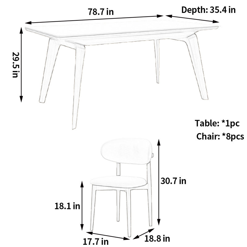 Table et chaise Warm Home, 9