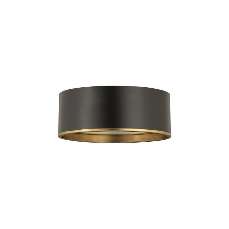 Hafner Flush Mount, Matte Black