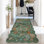 Tapis de couloir lavable: tapis festonné floral résistant aux taches pour la cuisine, tapis de ferme pour la salle de bain, tapis de salle de bain mince avec envers antidérapant