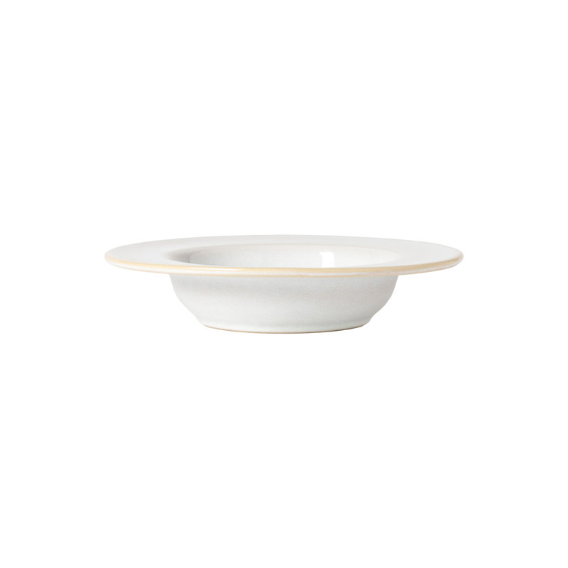 Roda Handmade Stoneware Pasta Plate, Branca