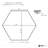 Terrapetal Stoneware Hexagon Tile 8.5X10”-115110224