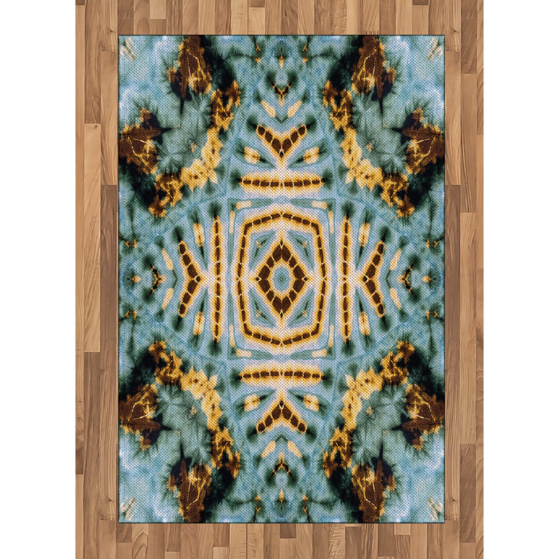 Hippie High Density Long Fiber Poly Threads Decorative Area Rug Carpet, Rectangle 4' x 5'8"