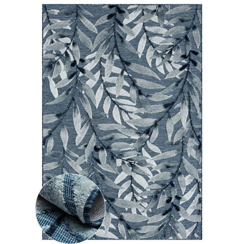 Annastashia Floral Indoor / Outdoor Area Rug, Rectangle 100 x 160cm