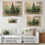 Minimalisme, pin, forêt I - pin sur bois-677153841