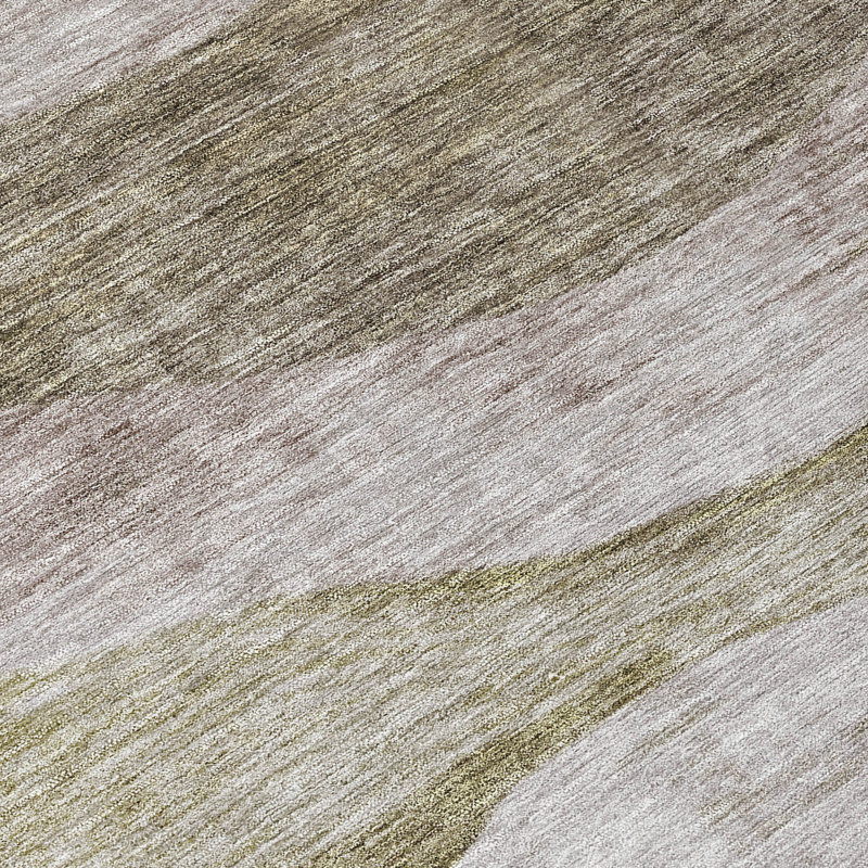 Machine Washable Indoor/Outdoor Chantille ACN1141 Taupe Rug, Rectangle 2'6" x 3'10"
