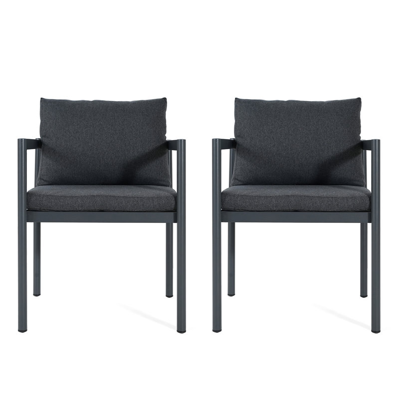 Ensemble de 2 chaises de salle à manger d'extérieur