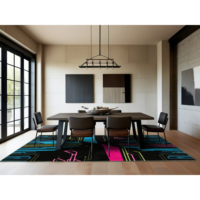 Neon Apex Rug, Rectangle 8' x 10'