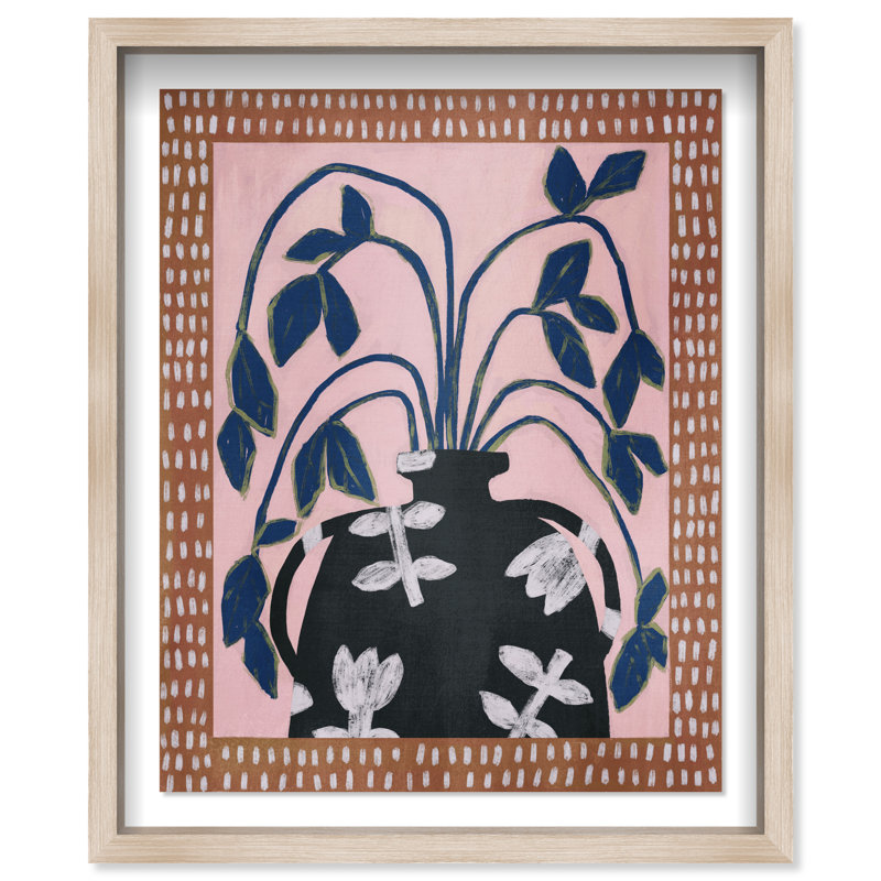 Harvest Blush Print by Oliver Gal, 31.5"H x 25.5"W, Natural Oak Shadowbox