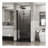 Bifold Frameless Glass Shower Door 1/4 inch Tempered Clear Glass Pivot Swing Shower Panel, Foldable-112318705